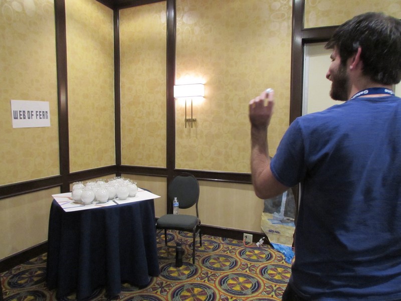 While not showing Josh, he redeemed himself on this game, making two in! It's a lot harder than it looks...
