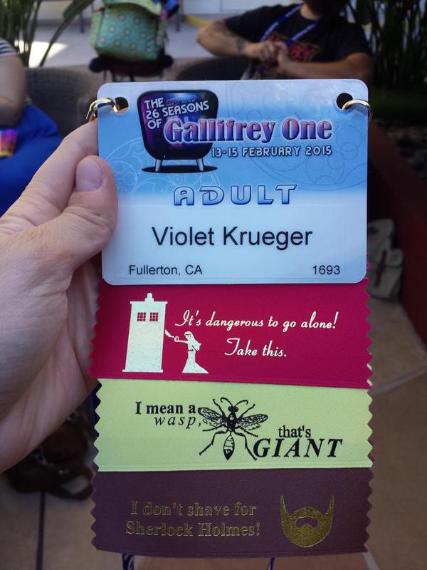 Gallifrey One badge
