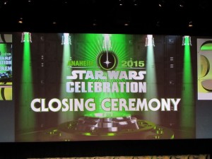 Star Wars Celebration Anaheim, Closing Ceremony