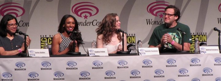 WonderCon Anaheim 2015, The Flash, Carlos Valdes, Candice Patton, Danielle Panabaker, Andrew Kreisberg