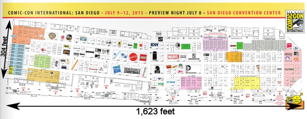 SDCC 2015 Exhibit Hall floor