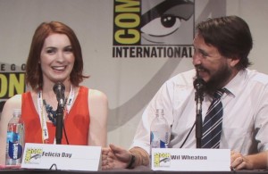 SDCC 2015 Thursday Con Man Panel, Felicia Day, Wil Wheaton