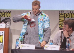 SDCC 2015 Thursday Con Man Panel, Alan Tudyk, Nathan Fillion