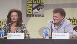 SDCC 2015 Thursday Doctor Who Panel, Michelle Gomez, Steven Moffat