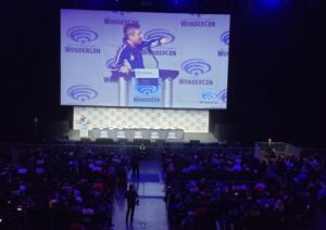 Chris Hardwick moderating Walking Dead: Dead City panel at WonderCon 2023