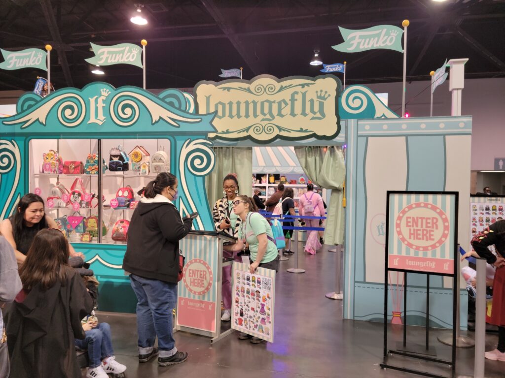 Loungefly booth at WonderCon 2023 - Exhibit Hall
