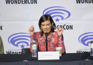 Lauren Cohan at the Walking Dead: Dead City panel at WonderCon 2023