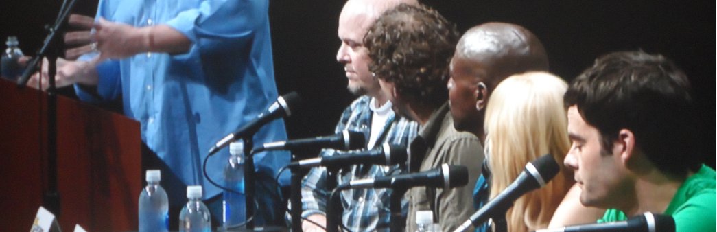 Cloudy with a chance of meatballs cast at the Sony panel, comic con 2013