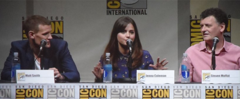 Matt Smith, Jenna Coleman, Steven Moffat, Doctor Who, Comic-Con 2013