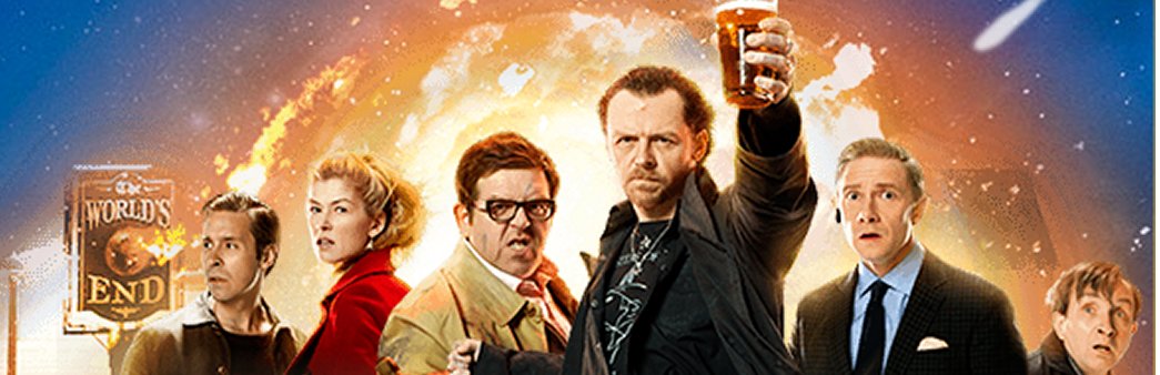 The World's End, Cornetto Trilogy, Nick Frost, Simon Pegg, Martin Freeman, Rosumund Pike, Eddie Marsan, Paddy Considine