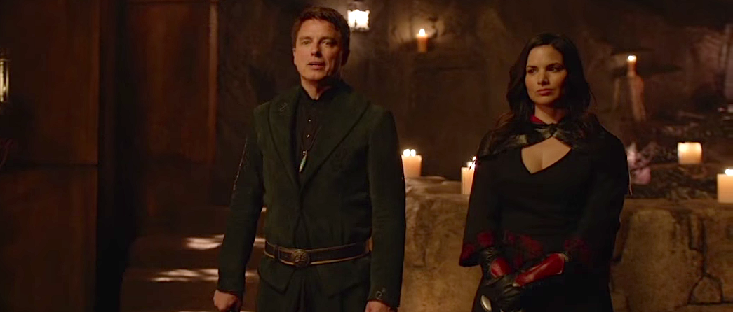 Arrow, Season 4 Episode 3, Restoration, Malcolm Merlyn, Ra's Al Ghul, Nyssa, Nanda Parbat