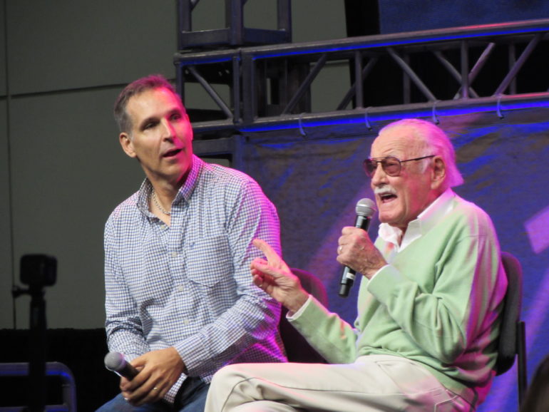 Todd McFarlane and Stan Lee at LA Comic Con 2017