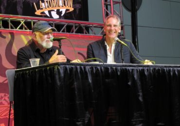Don Belisario and Scott Bakula at the Quantum Leap panel at LA Comic Con 2017