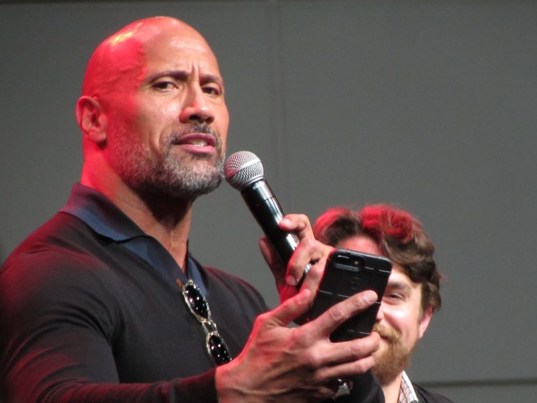 The Rock at LA Comic Con 2017
