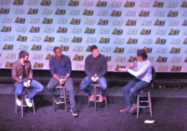 Ace Comic Con Captain America panel with Sebastian Stan, Anthony Mackie, and Chris Evans