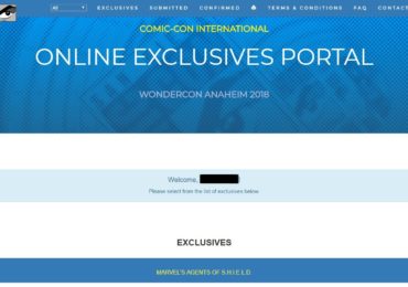 WonderCon Online Exclusives Portal