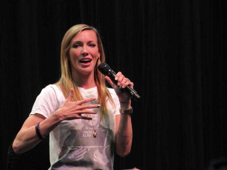 Katie Cassidy at LA Comic Con 2018