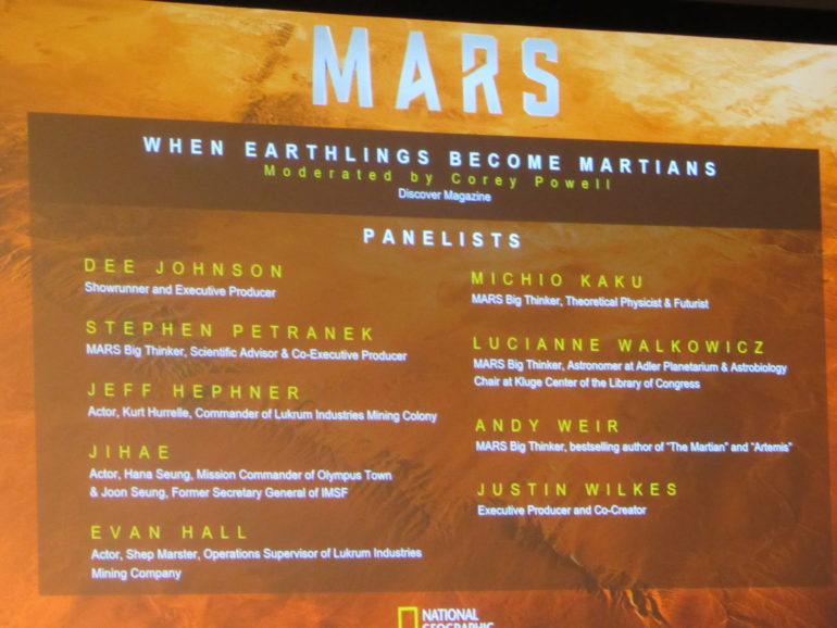 Mars Season 2 panel at NYCC 2018