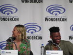 Olivia Holt and Aubrey Joseph at Cloak & Dagger panel at WonderCon 2019