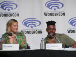 Olivia Holt and Aubrey Joseph at Cloak & Dagger panel at WonderCon 2019