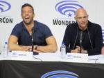 Zachary Levi and Mark Strong at Shazam panel at WonderCon 2019