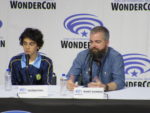 Jack Dylan Grazer and David F. Sandberg at Shazam panel at WonderCon 2019