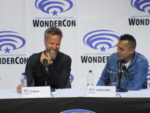 JR Bourne and Sachin Sahel at The 100 panel at WonderCon 2019