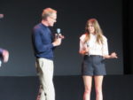 Paul Bettany and Elizabeth Olsen at the D23 Expo 2019 Disney Plus panel