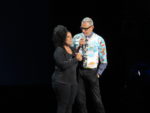 Jeff Goldblum at the D23 Expo 2019 Disney Plus panel