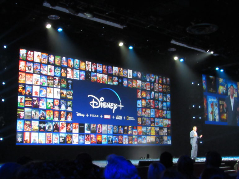 Kevin Mayer at the D23 Expo 2019 Disney Plus panel