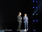 Ewan McGregor and Kathleen Kennedy at the D23 Expo 2019 Disney Plus panel