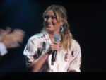 Hillary Duff at the D23 Expo 2019 Disney Plus panel