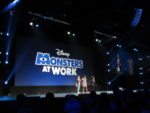 Ben Feldman and Aisha Tyler at the D23 Expo 2019 Disney Plus panel