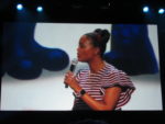 Aisha Tyler at the D23 Expo 2019 Disney Plus panel