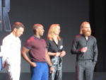 Sebastian Stan, Anthony Mackie, Emily VanCamp, and Wyatt Russell at the D23 Expo 2019 Disney Plus panel