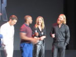 Sebastian Stan, Anthony Mackie, Emily VanCamp, and Wyatt Russell at the D23 Expo 2019 Disney Plus panel