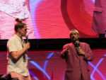 Jason Mewes and Kevin Smith at the Jay and Silent Bob Reboot panel at LA Comic Con 2019